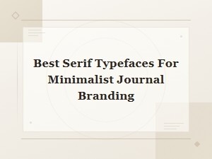 Best Serif Typefaces for Minimalist Journal Branding